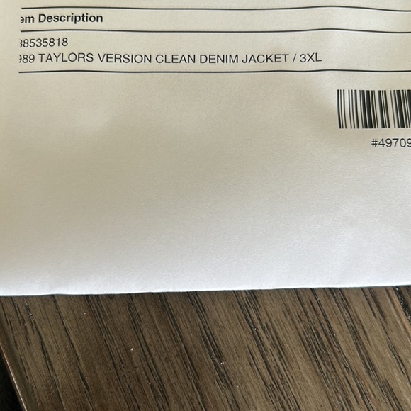 New Taylor Swift  1989 Clean Denim Jacket - Picture 8 of 10